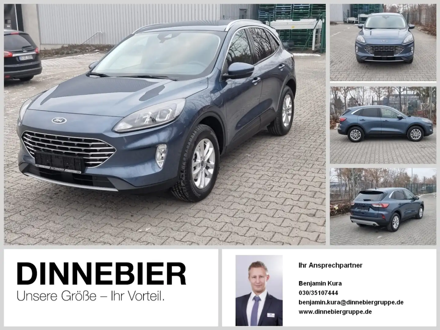 Ford Kuga Titanium Navi+Kamera+Winterpaket+Klima Bleu - 1