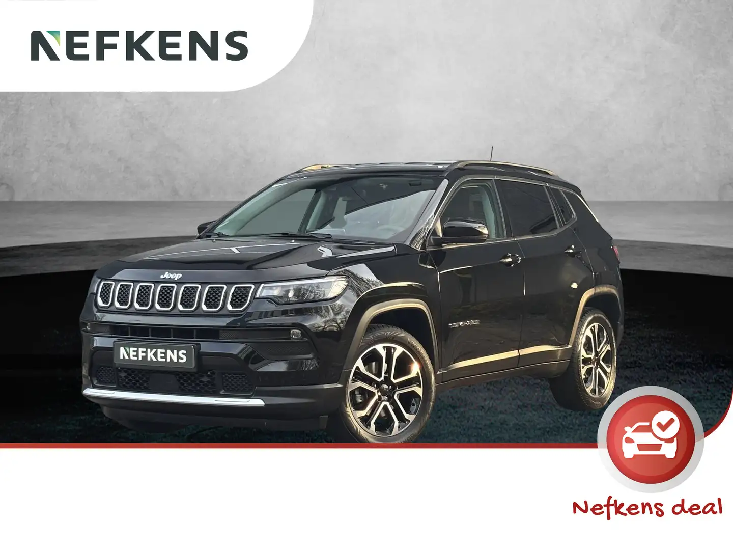 Jeep Compass 1.5T 130pk e-Hybrid Limited Automaat | 1ste eigena Noir - 1