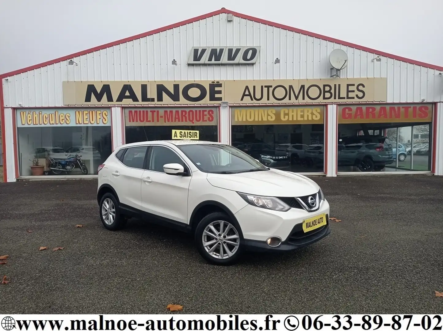 Nissan Qashqai 1.5 DCI 110CH 4X2 ACENTA CONNECT + OPTIONS Blanc - 1