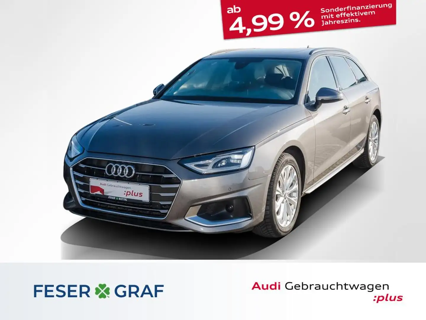 Audi A4 Avant 35 TDI advanced Stronic,LED,Pano,Navi+ Grau - 1