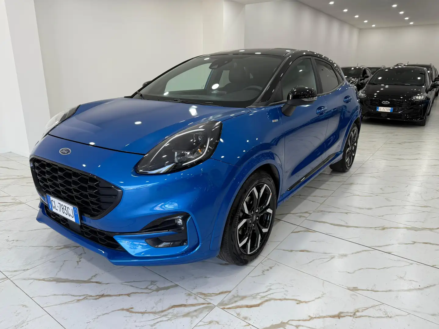 Ford Puma Puma II 2020 1.0 ecoboost h ST-Line X s Blauw - 2