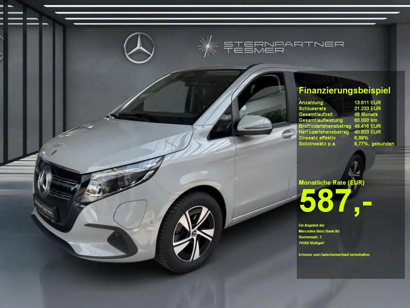 Mercedes-Benz EQV 300 Lang 5 J Garantie Gris - 1