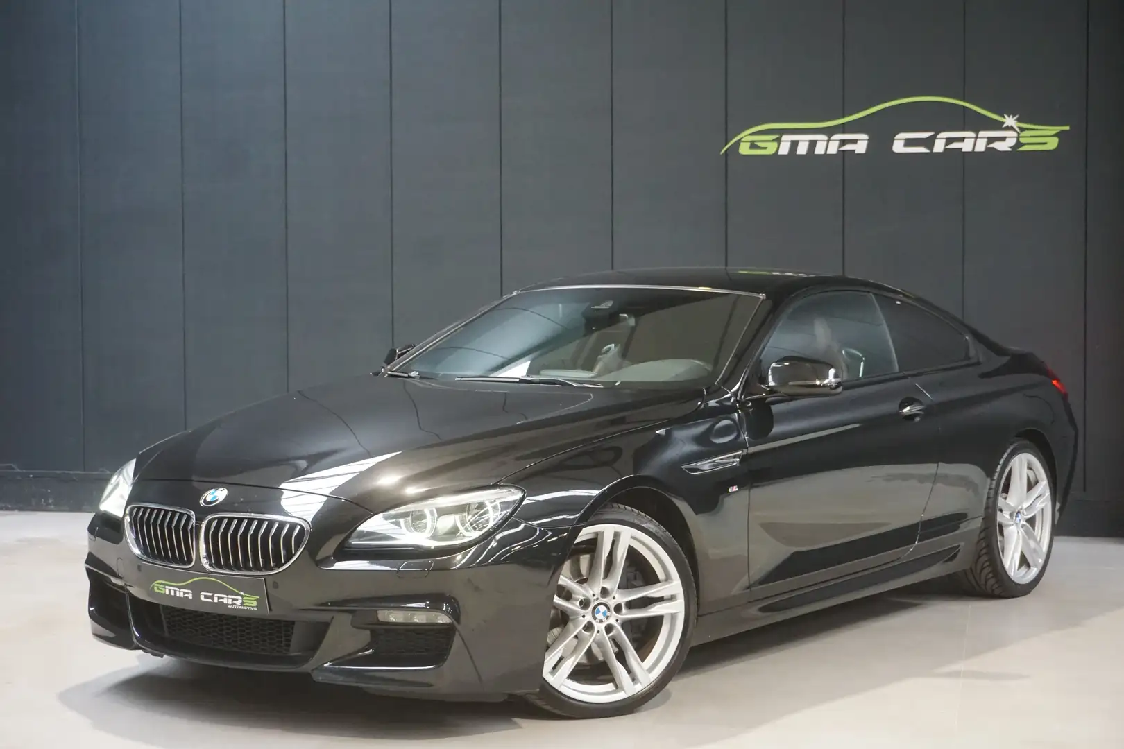 BMW 640 dA Coupe M Pack Automaat-Nav-Leder-Cam-Garantie Zwart - 1