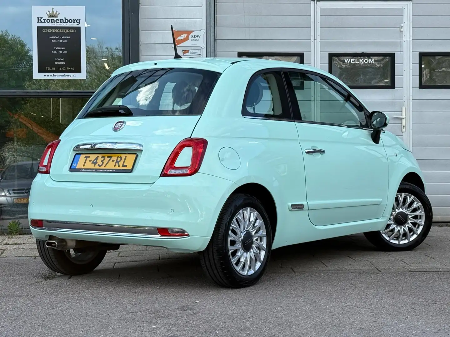 Fiat 500 1.2 Lounge, PANO, NAP, CRUISECR Groen - 2