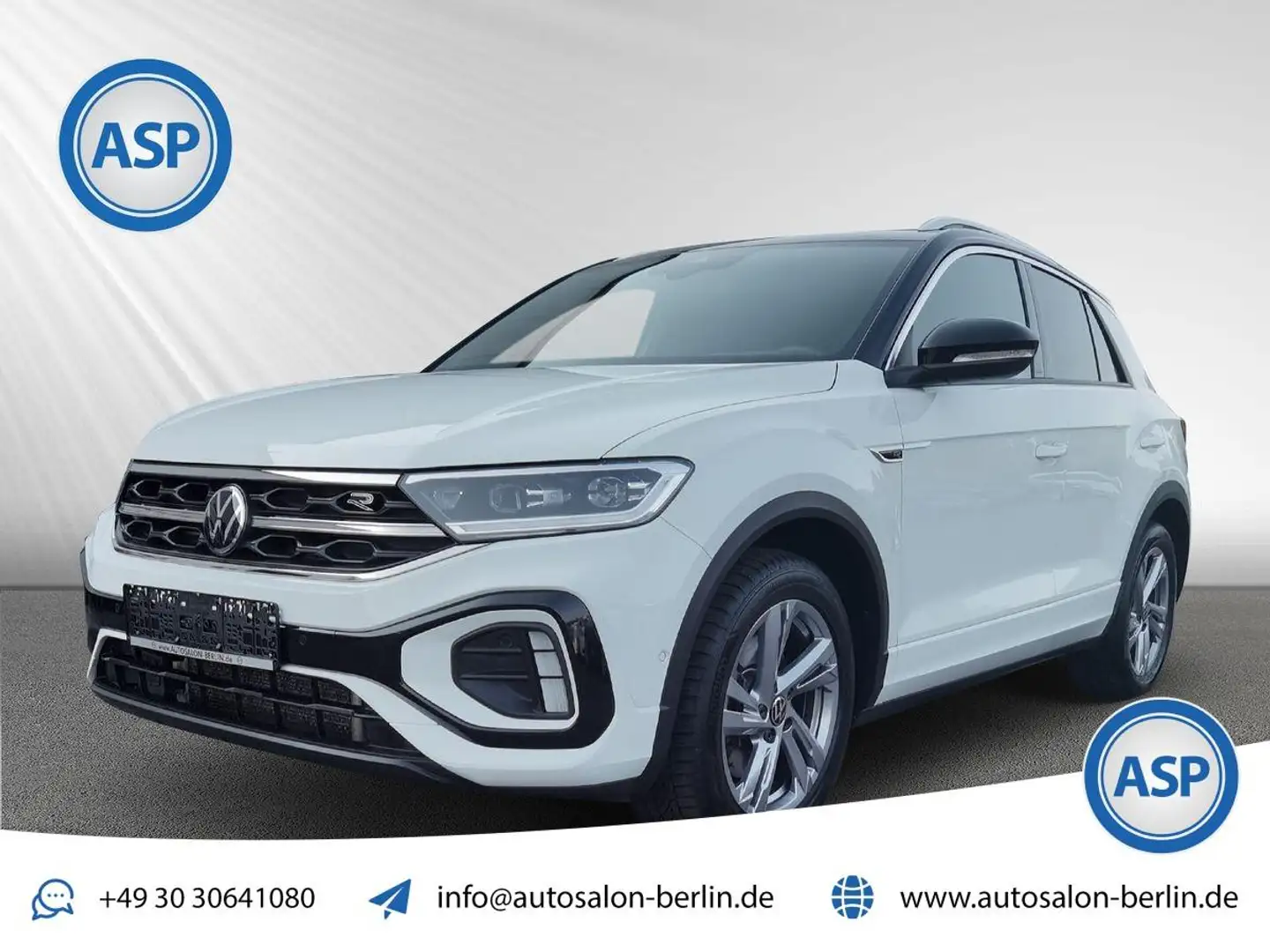 Volkswagen T-Roc 2.0 TSI R-LINE 4MOTION AHK KAMERA NAVI Weiß - 1