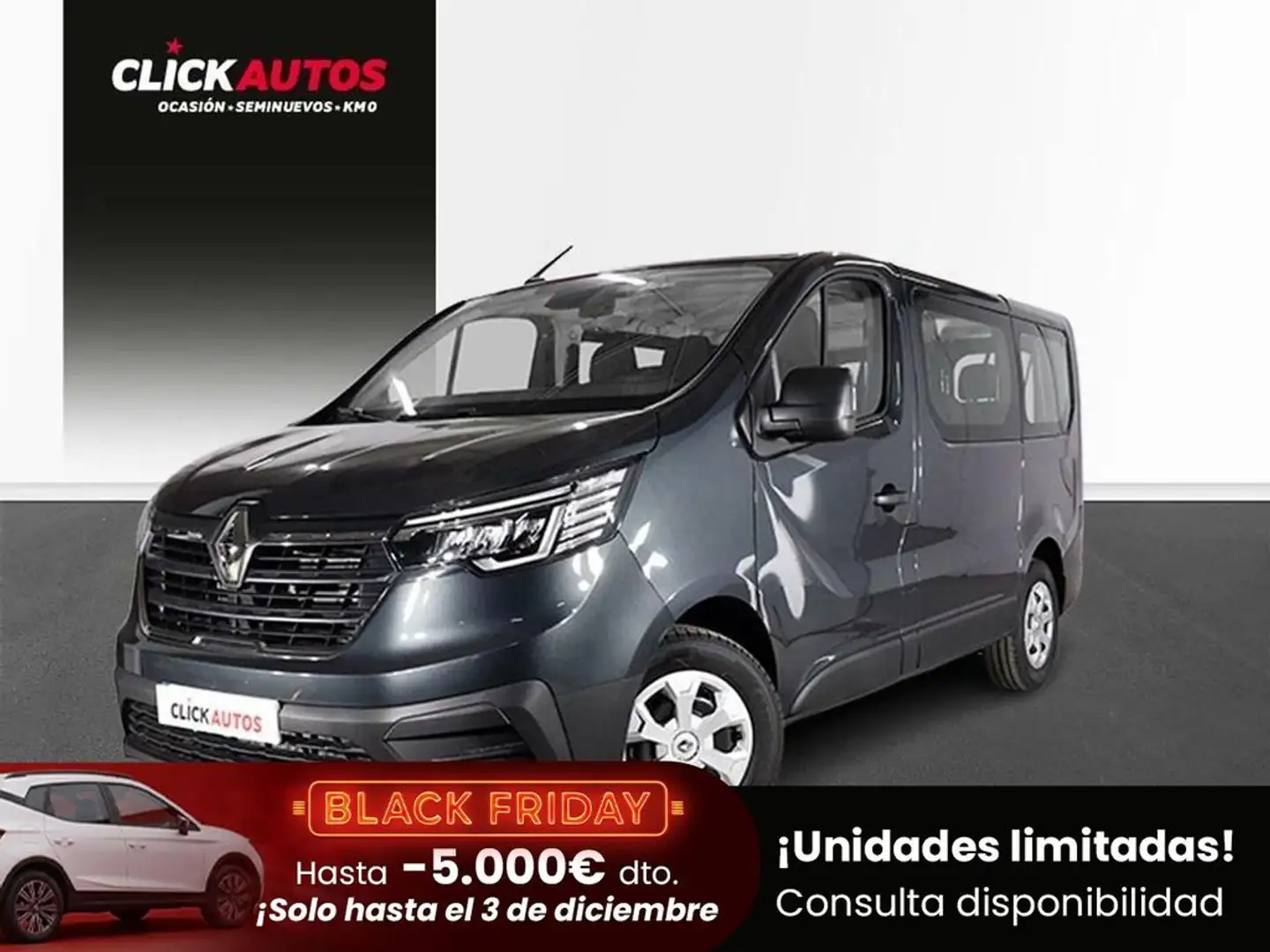 Renault Trafic 2.0 DCI 110CV Authentic Energy Blue 9Plazas Gris - 1