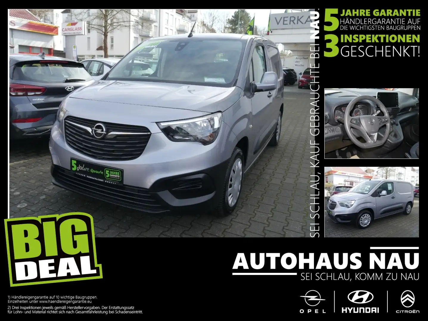 Opel Combo E Cargo 1.2 Turbo Edition Incl.Big Deal Argent - 1