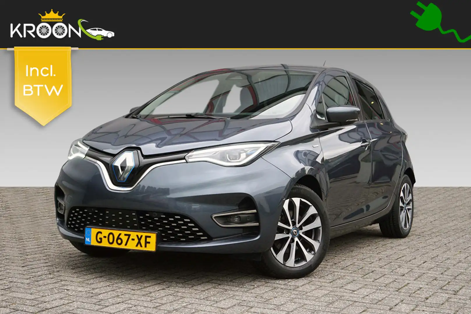 Renault ZOE R135 Edition One 52kWh KOOP ACCU SOH 92% Grau - 1
