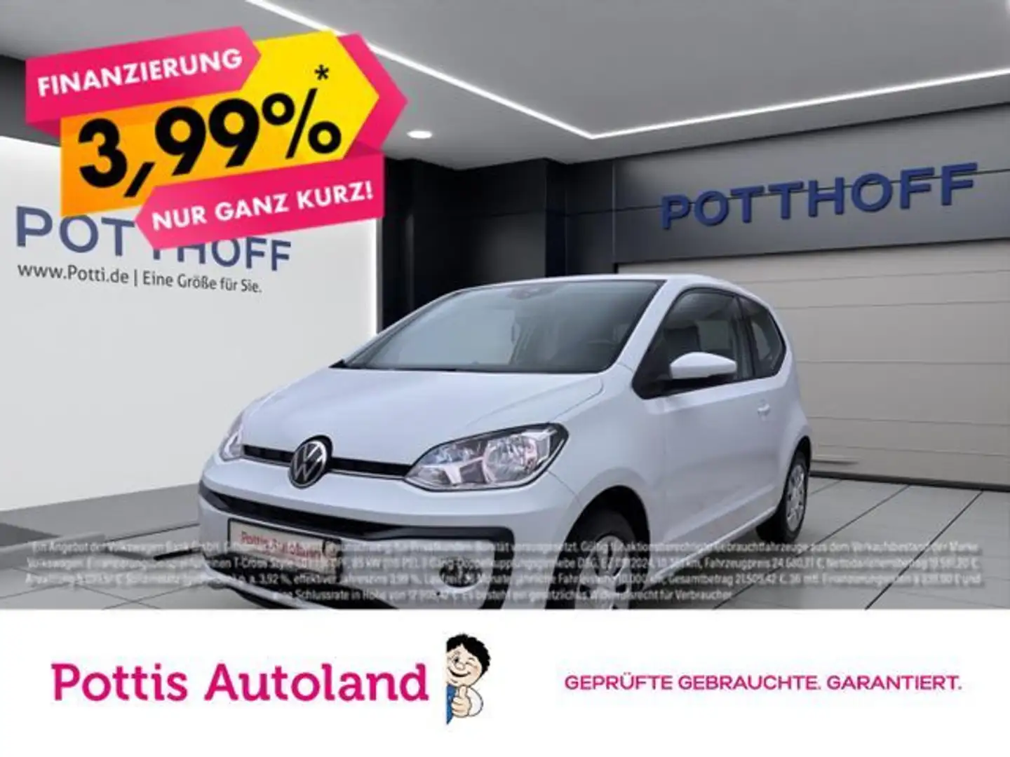 Volkswagen up! 1.0 MPI MOVE UP! KLIMA SITZHZG DAB+ Weiß - 1