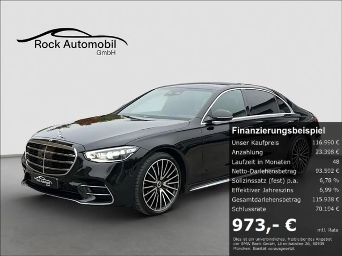 Mercedes-Benz S 400 d 4M L AMG 4D Burmester Carbon UVP 204t € Negro - 1