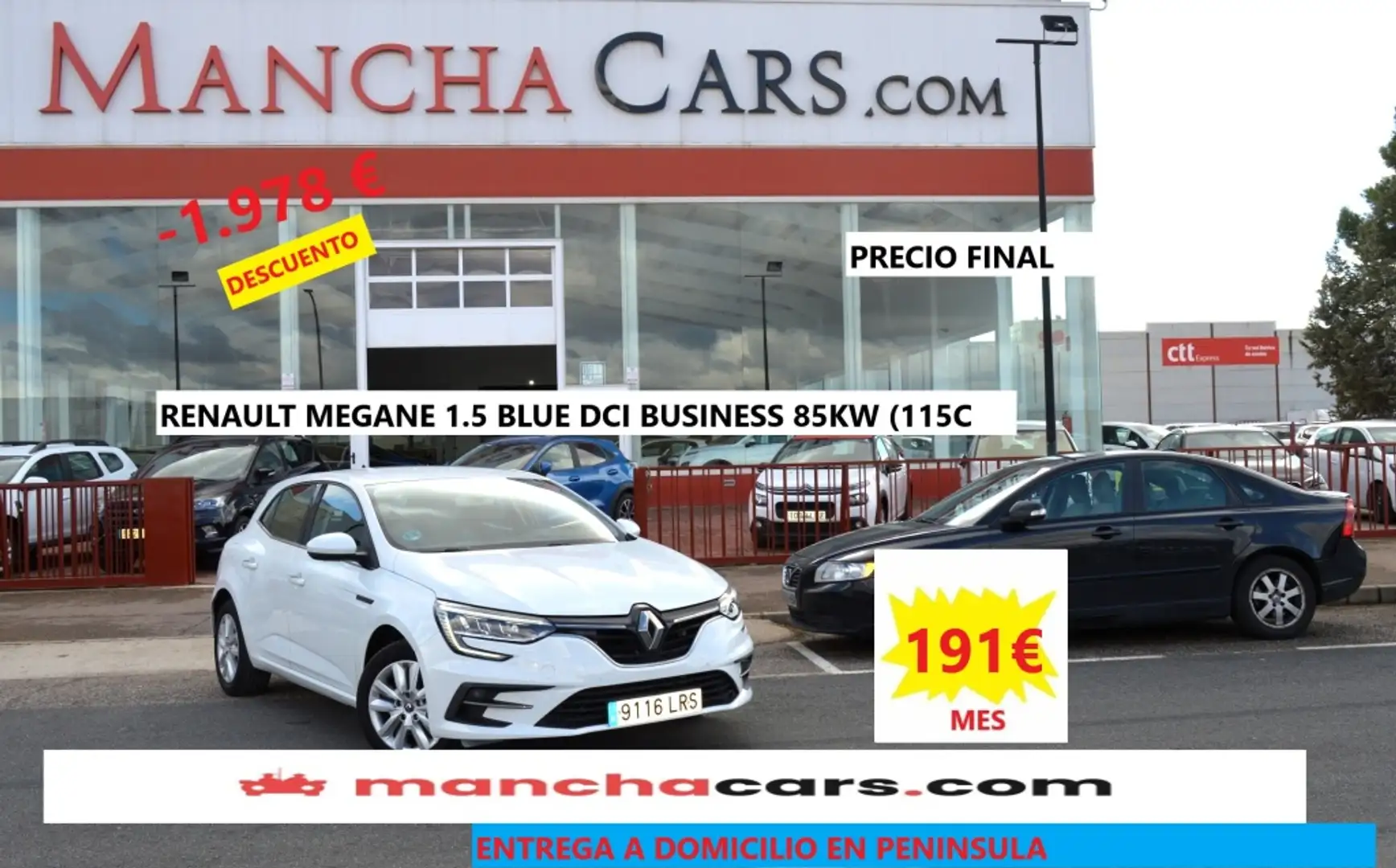 Renault Megane 1.5dCi Blue Business 85kW Blanco - 1