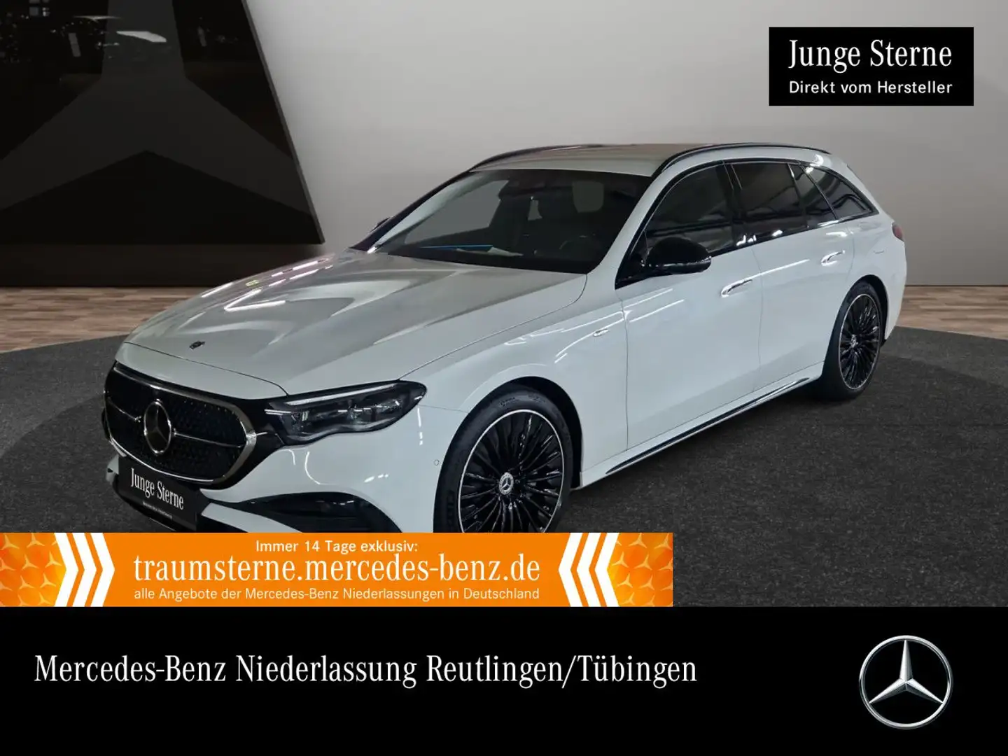 Mercedes-Benz E 300 de T 4M Hybrid AMG Fahrass Burmester Distr. Weiß - 1