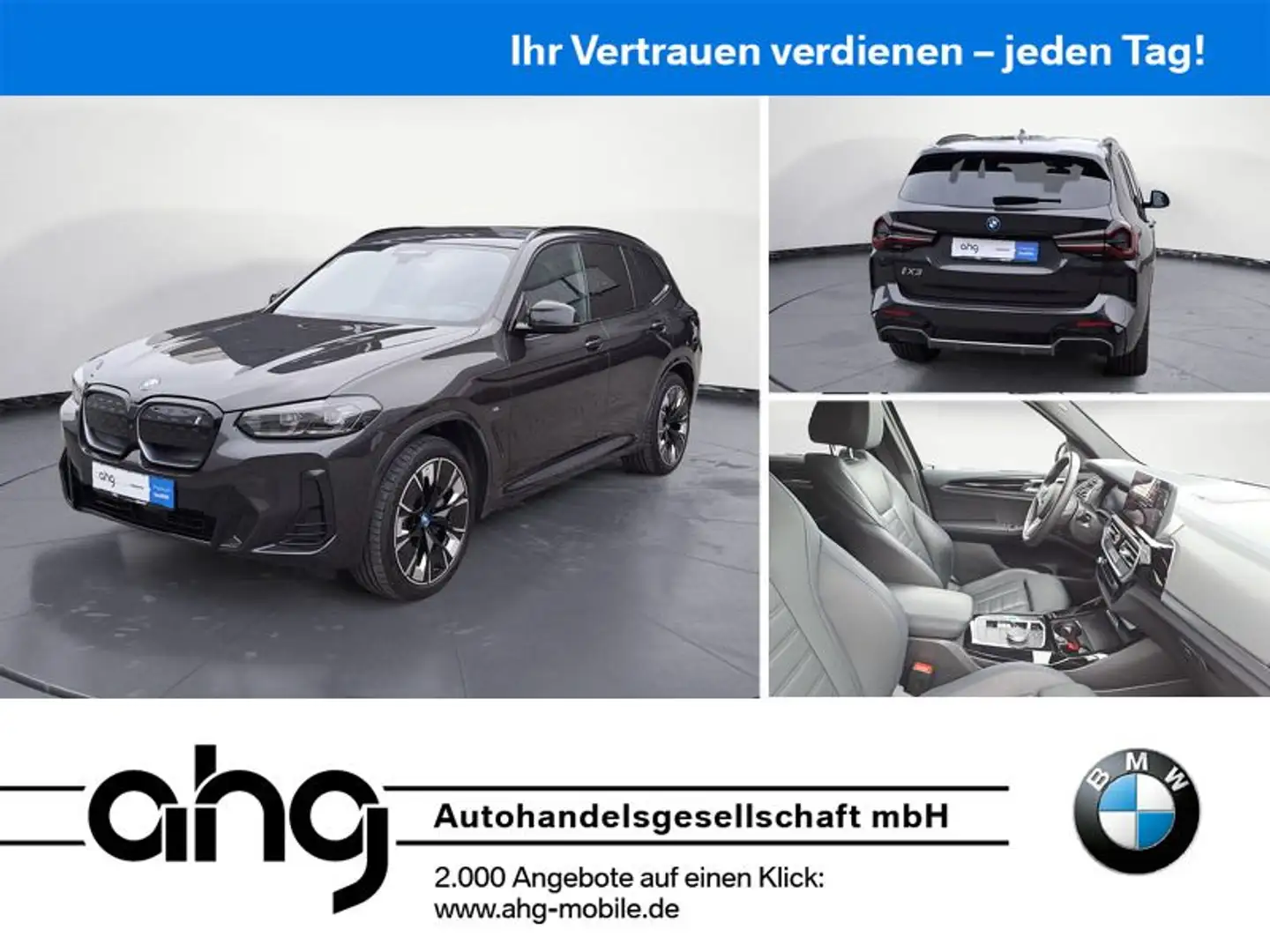 BMW iX3 IMPRESSIVE *Shadow*Navi*LED*HUD*PDC*SHZ*LHZ* Grau - 1