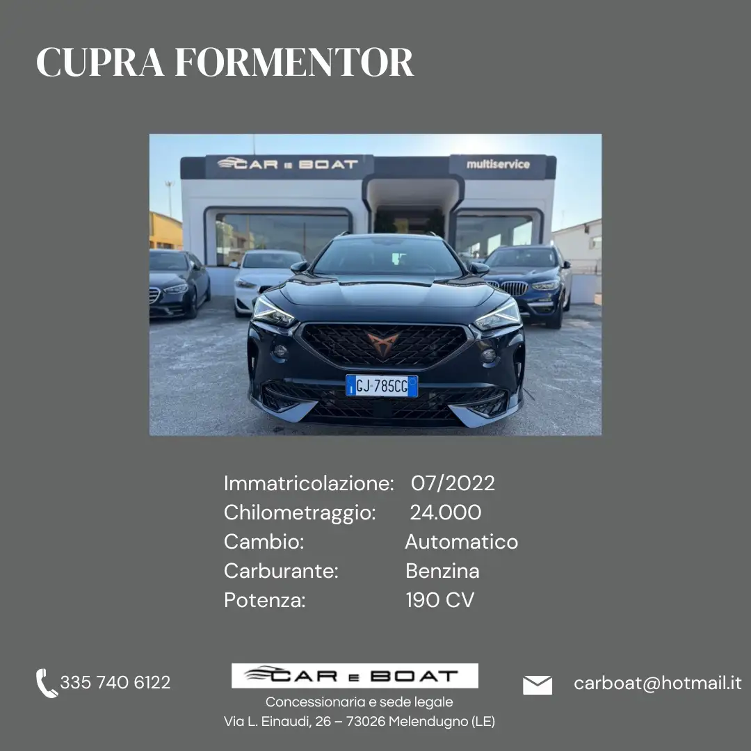 CUPRA Formentor Formentor 2.0 tsi 4drive 190cv dsg Nero - 1