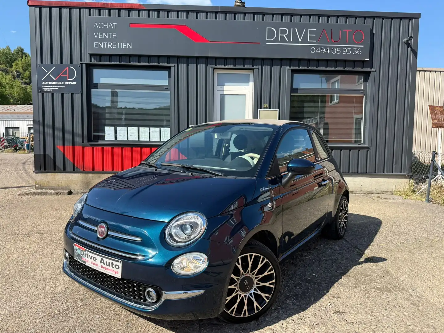 Fiat 500C 500C  Dolcevita / Cuir / Gps / Carplay / Capteurs Blauw - 1