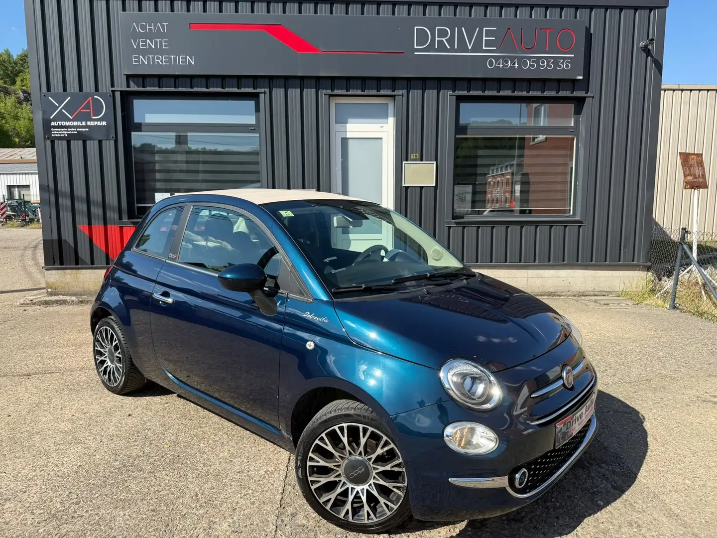 Fiat 500C 500C  Dolcevita / Cuir / Gps / Carplay / Capteurs Blauw - 2