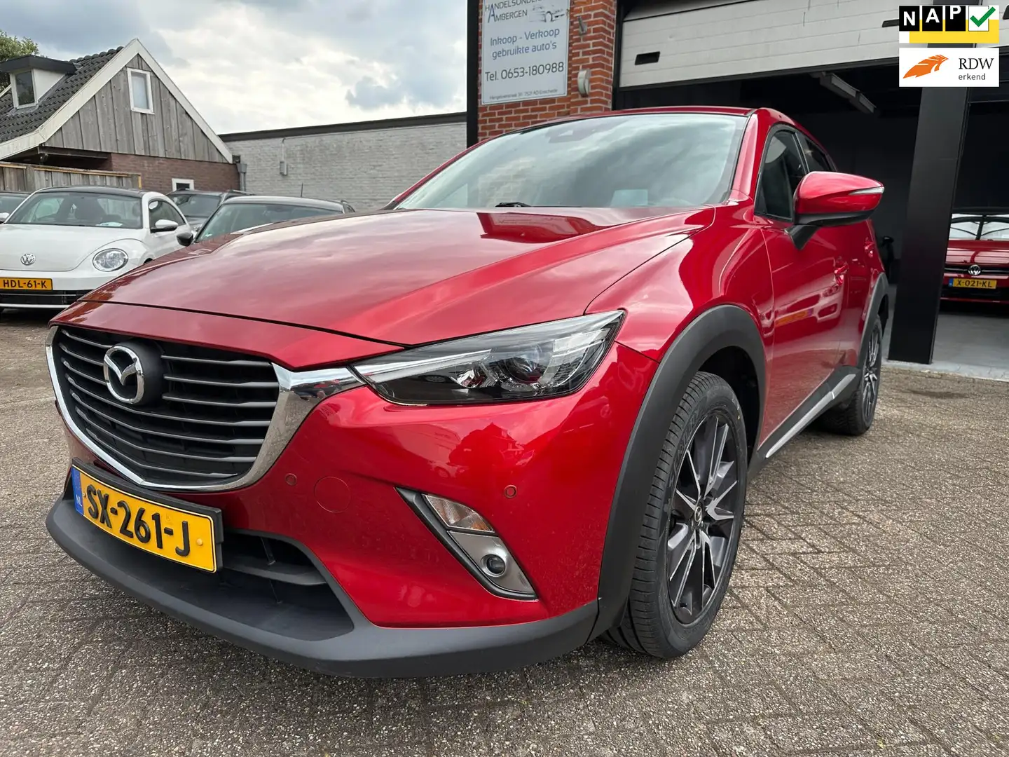 Mazda CX-3 2.0 SkyActiv-G 120 SkyLease GT AUTOMAAT-HEAD-UP-LE Rood - 1