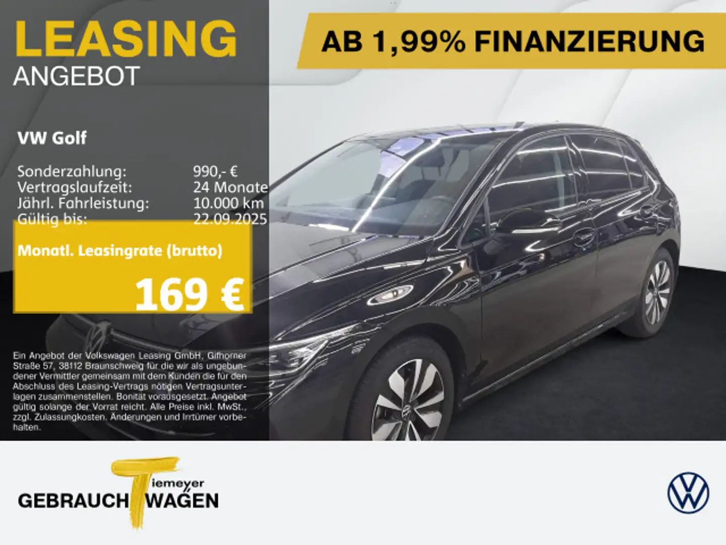 Volkswagen Golf 1.5 TSI GOAL IQ.LIGHT AHK KAMERA PRIVACY Noir - 1