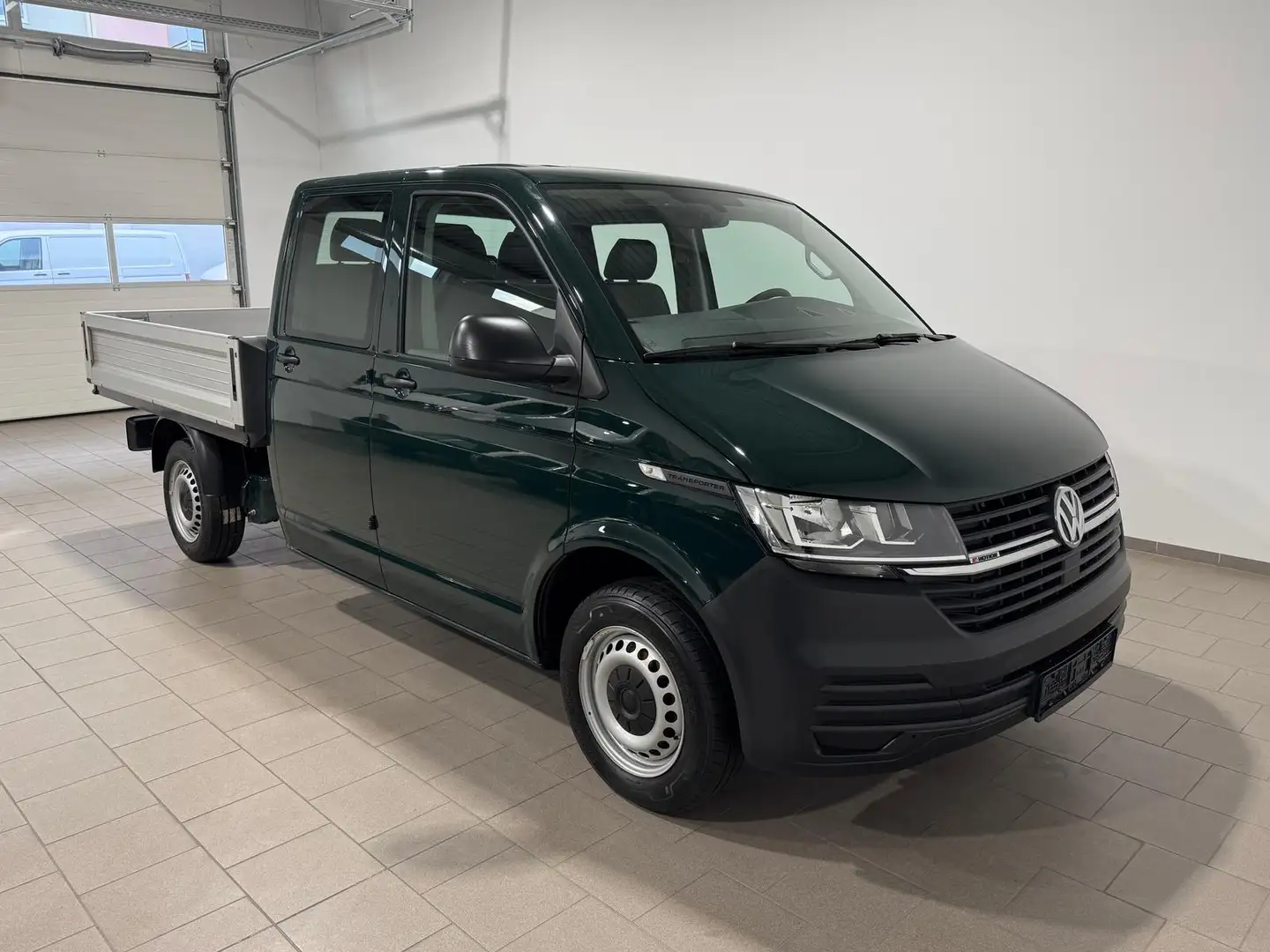 Volkswagen T6.1 Transporter T6.1 Pritsche-Doka(6-Si.),4Motion,Klima,AHK Groen - 1