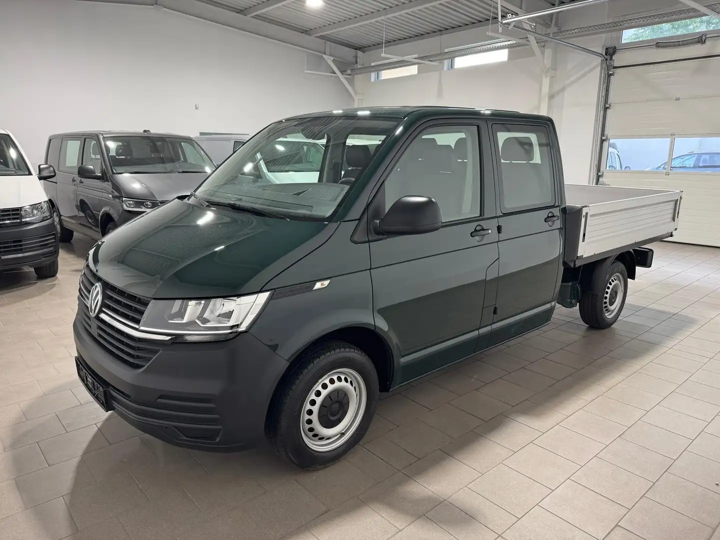 Volkswagen T6.1 Transporter T6.1 Pritsche-Doka(6-Si.),4Motion,Klima,AHK Groen - 2