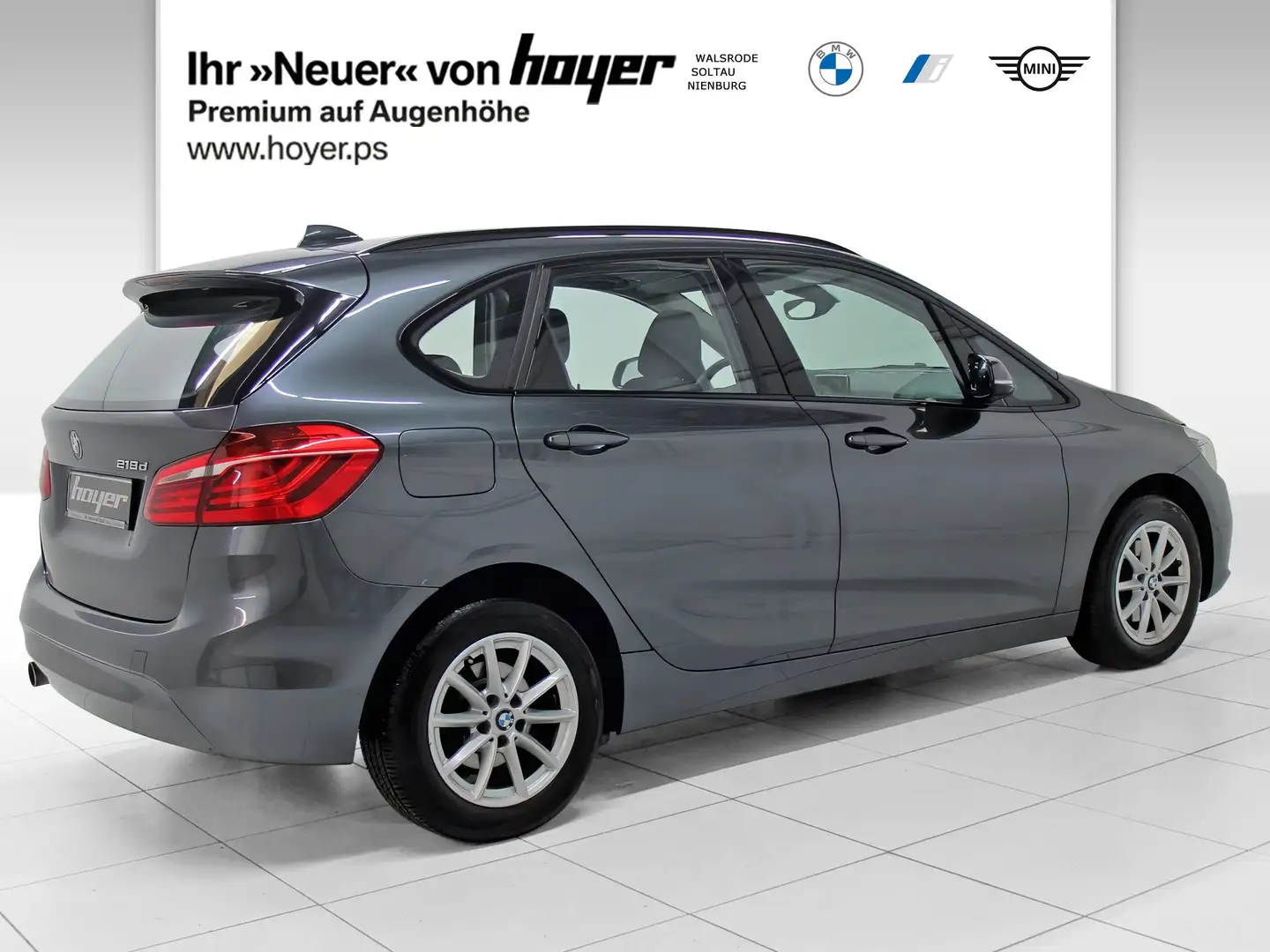 BMW 218 d Active Tourer Advantage LED Navi Tempomat Grau - 2