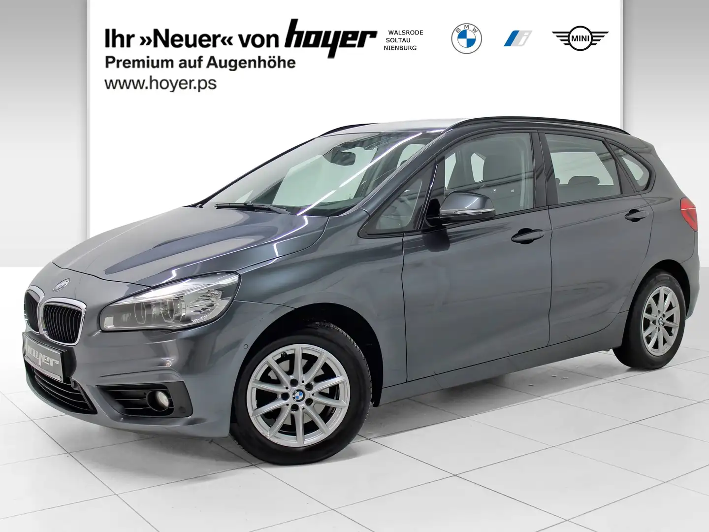 BMW 218 d Active Tourer Advantage LED Navi Tempomat Grau - 1