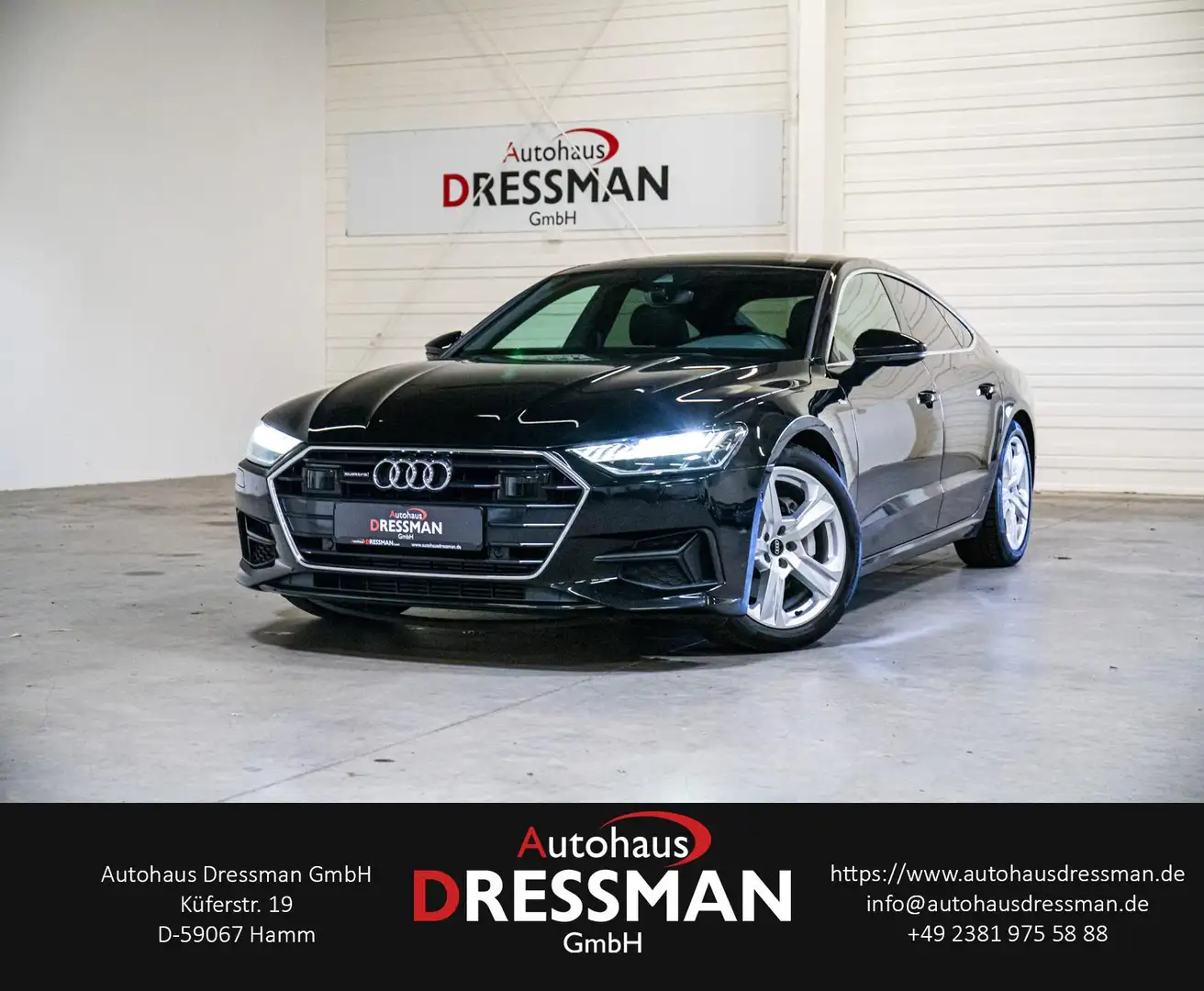 Audi A7 45 TFSI q S LINE ACC PANO MATRIX KAMERA LEDER Schwarz - 1