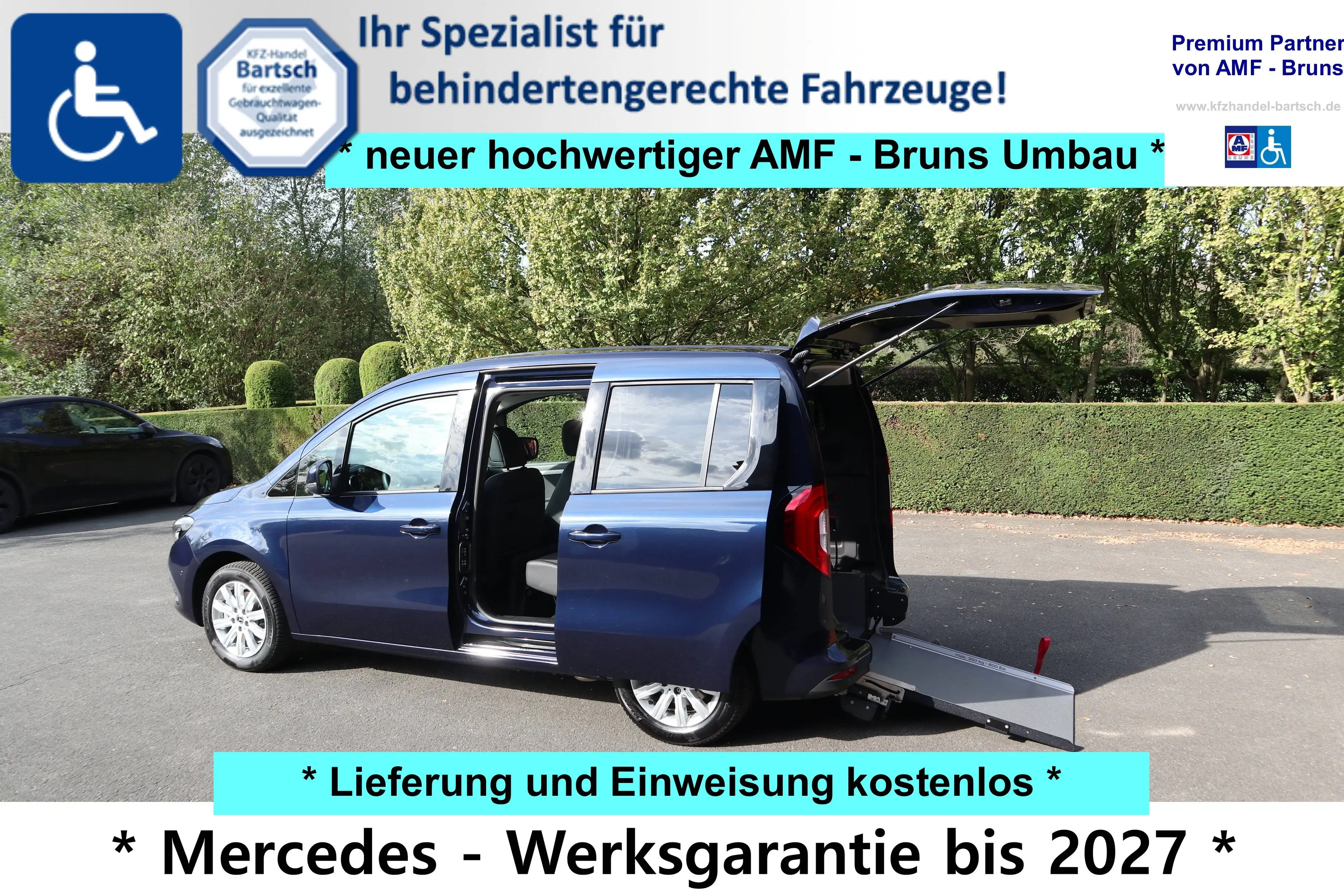 Mercedes-Benz T-Class 180 Edition*rollstuhlgerecht*neuer AMF-Bruns Umbau*Wenderampe*5.Sitzer*