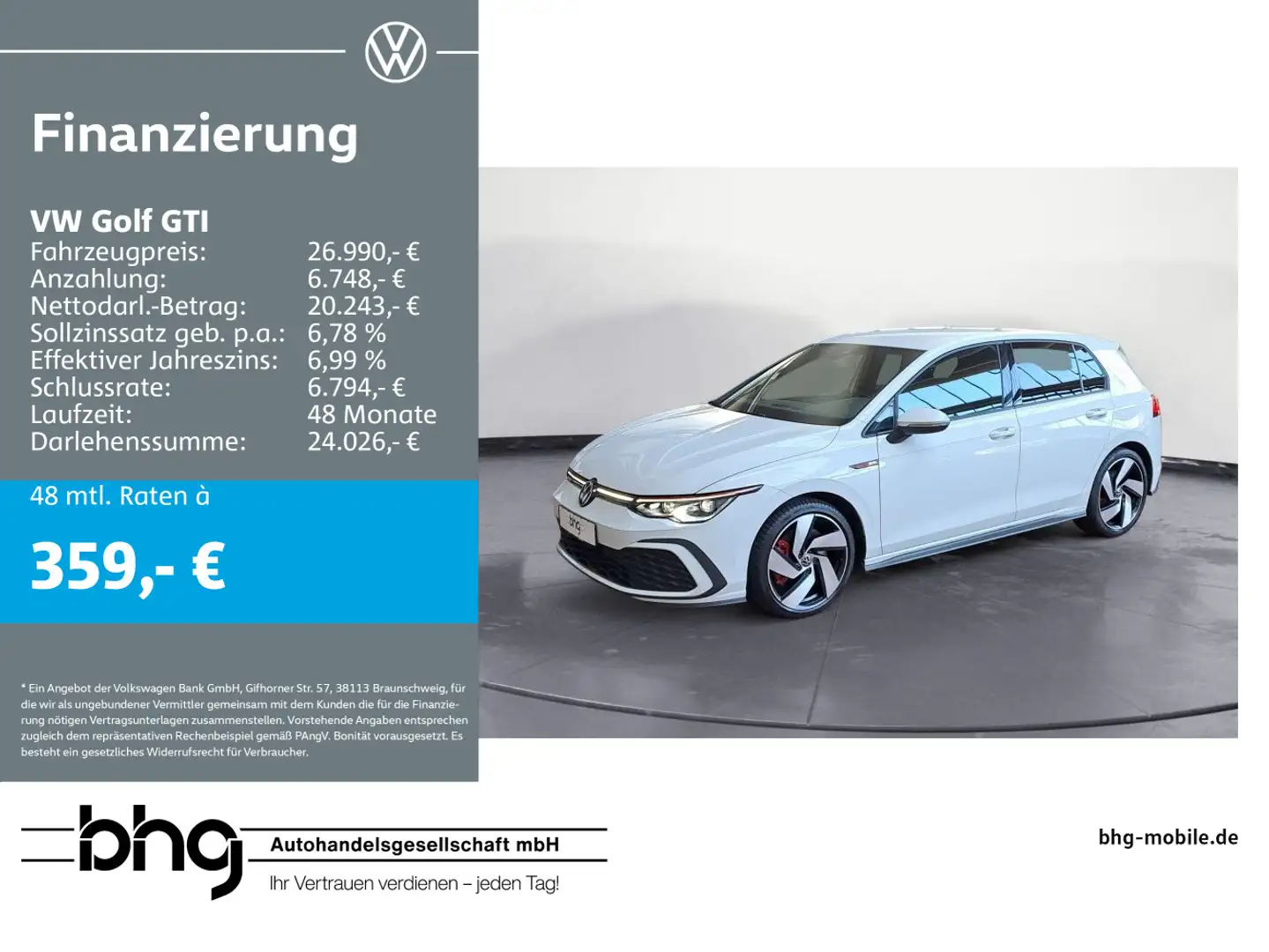 Volkswagen Golf GTI 2.0 TSI DSG *ACC*APP-CONNECT*NAVI Weiß - 1