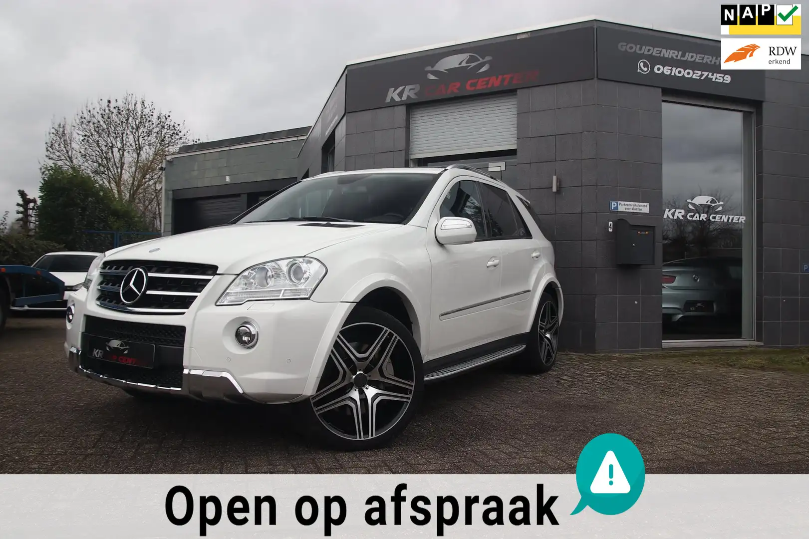 Mercedes-Benz ML 63 AMG M-klasse 510PK SCHUIFDAK-LEDER-TREKHAAK White - 1