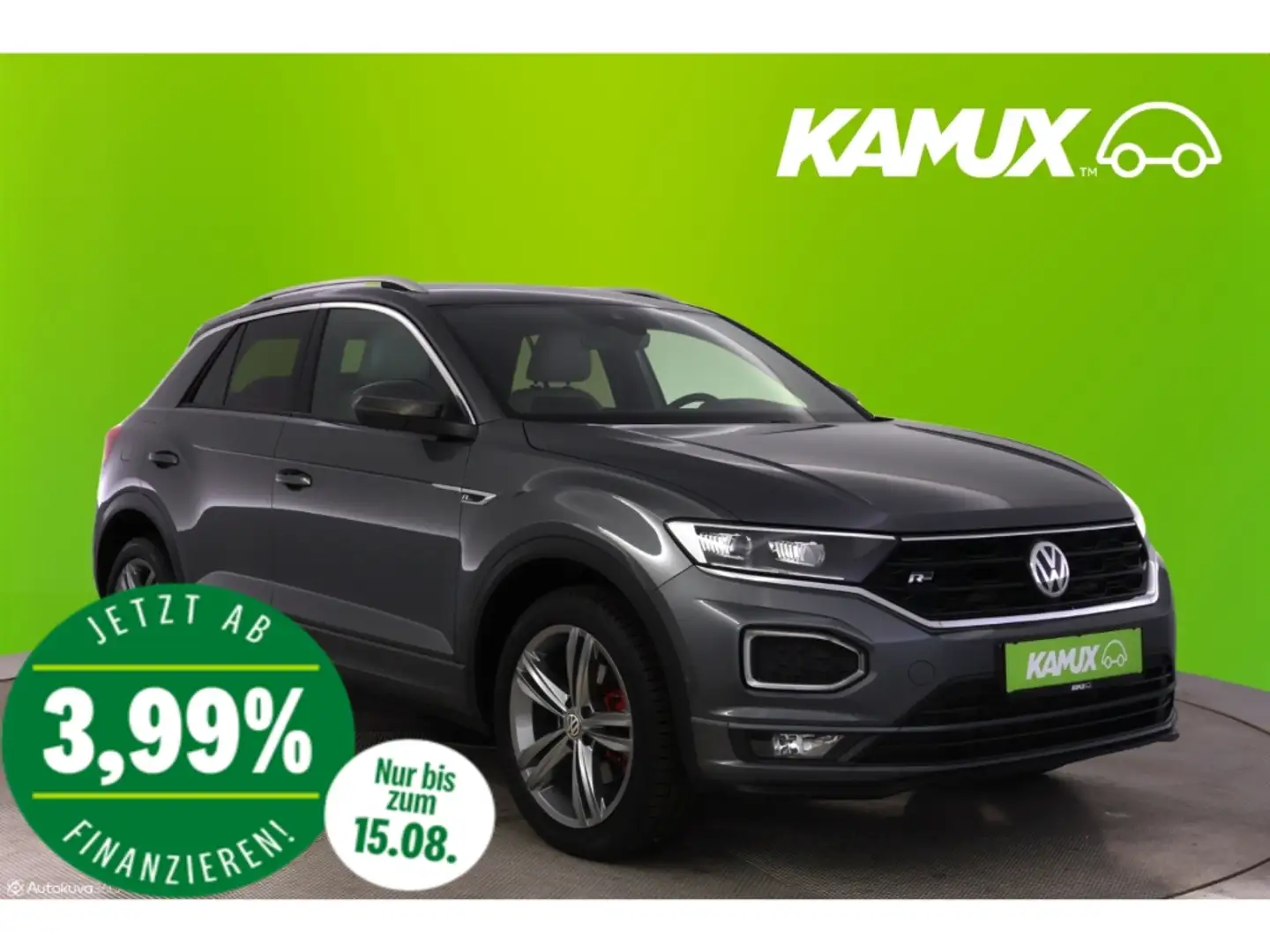 Volkswagen T-Roc 2.0TSI 4M DSG Sport+LED+NAVI+VIRTUAL+LEDER Gris - 1