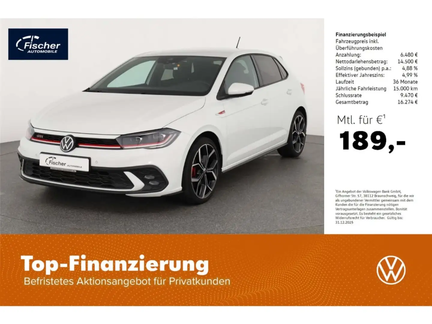 Volkswagen Polo GTI 2.0 TSI Weiß - 1