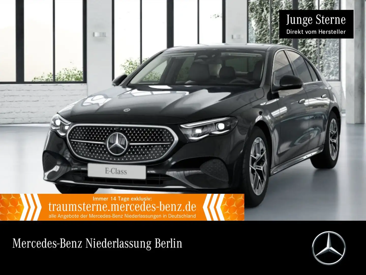Mercedes-Benz E 200 Avantgarde 360° Distr. HUD Spurhalt-Ass PTS Schwarz - 1