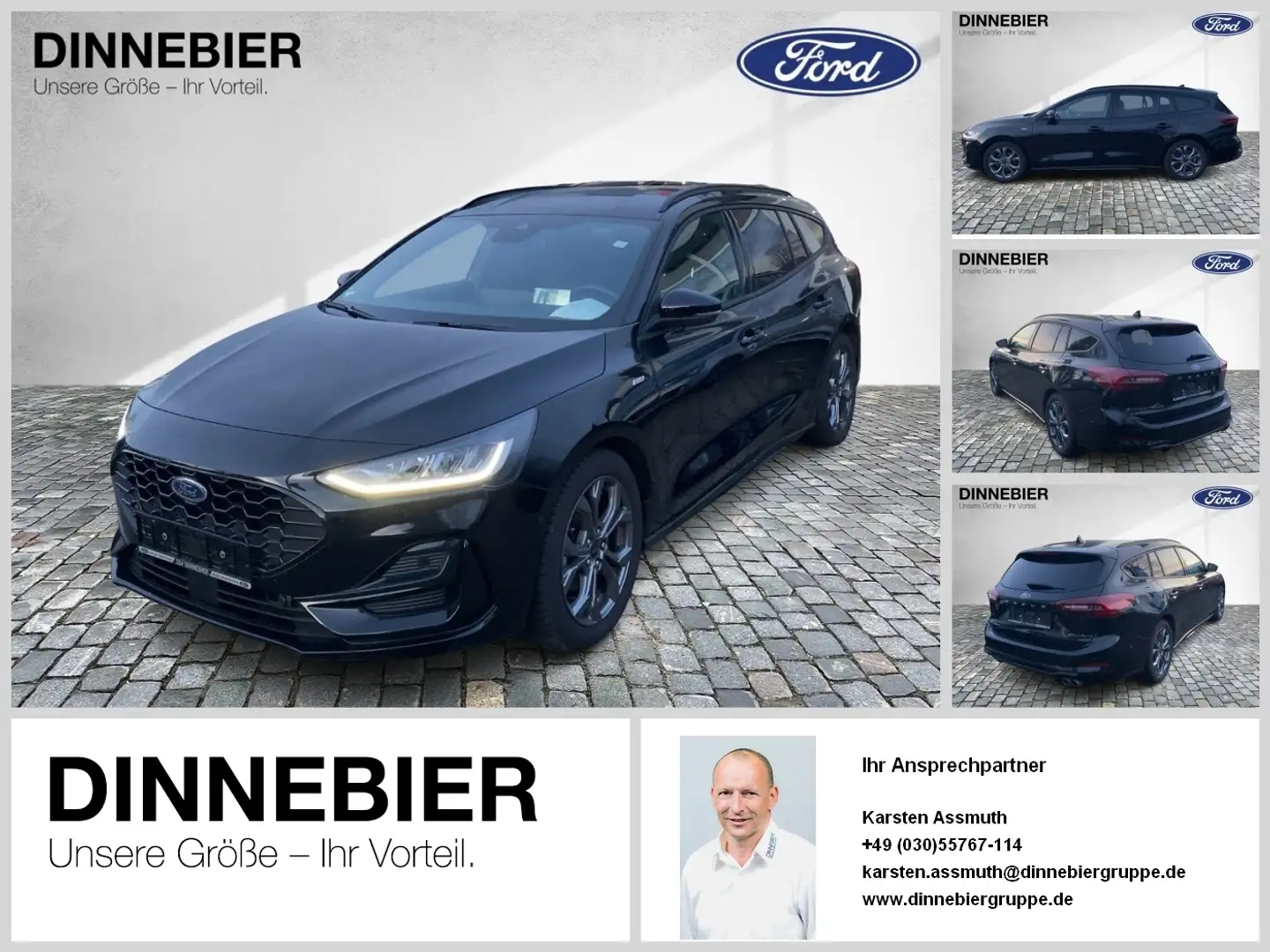 Ford Focus ST-Line X LED+Navi+Kamera+Winterpaket Zwart - 1