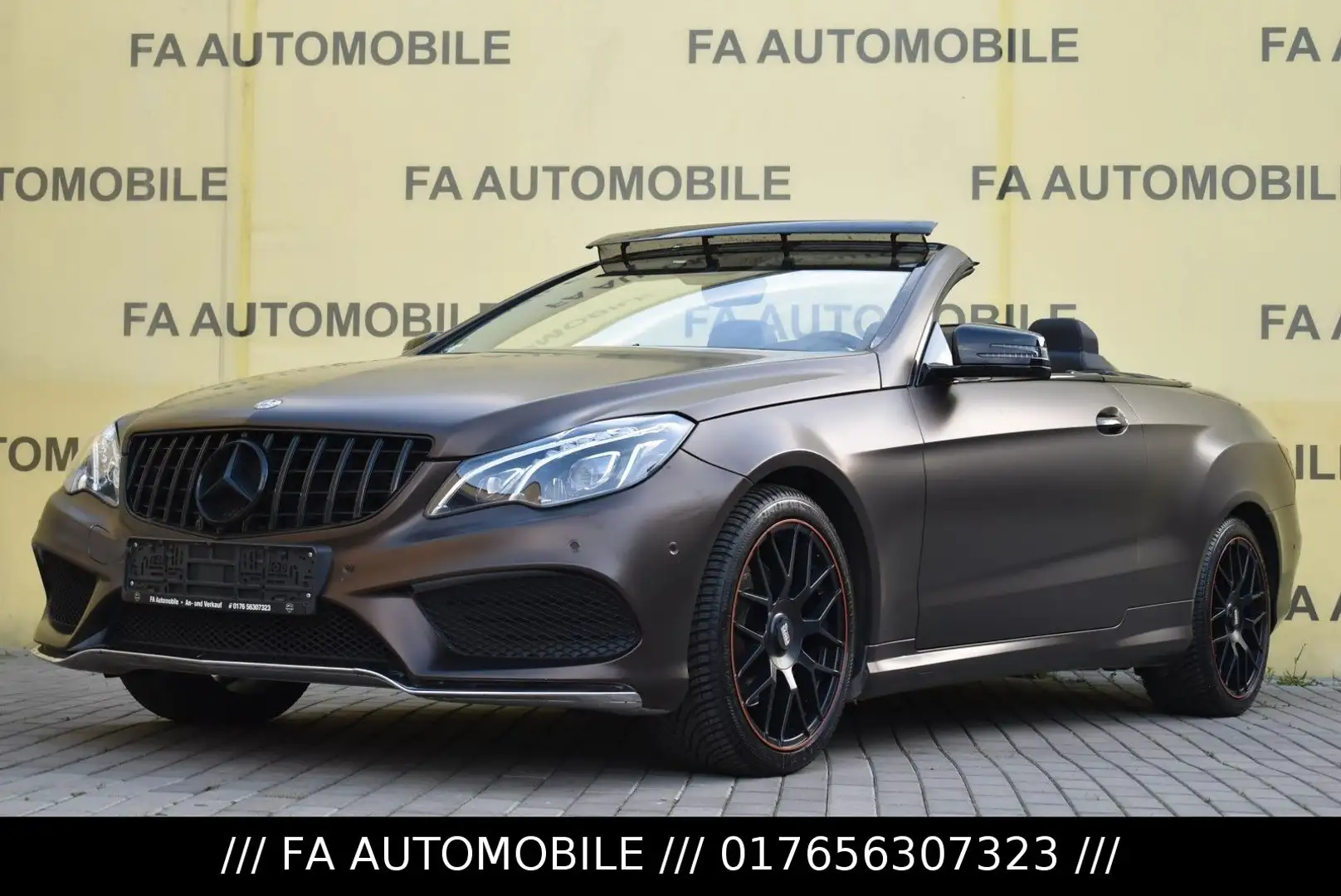 Mercedes-Benz E 200 CGI Cabrio BE/AMG/COMAND/LED/CABRIO/LEDER/ Brun - 1