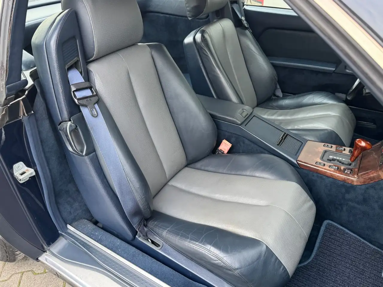 Mercedes-Benz SL 500 500SL Dunkelblau/Leder Blau / Softtop Blau, foto 10