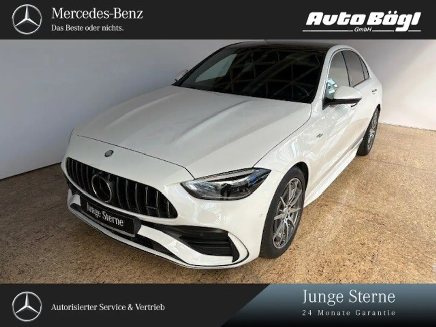 Mercedes-Benz C 43 AMG Mercedes-AMG C 43 4M Fahrass/Pano/Sound/Digital/ Blanc - 1