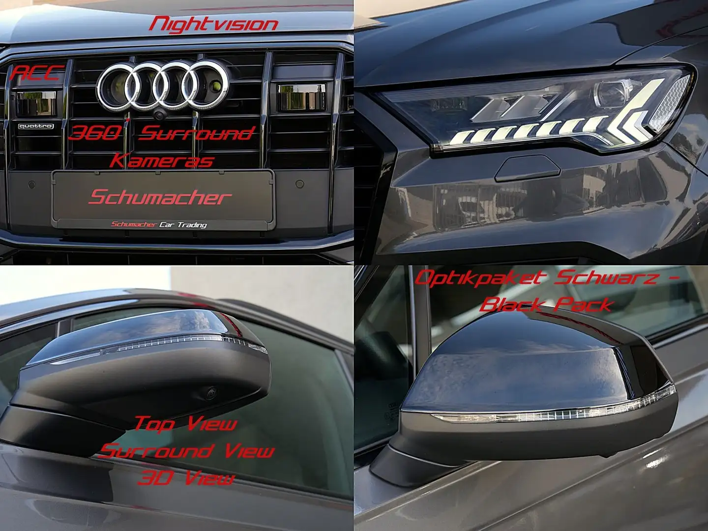Audi Q7 50Tdi,S-Line+OptPak.ACC,360,Nacht,HUD,Matr. Gris - 2