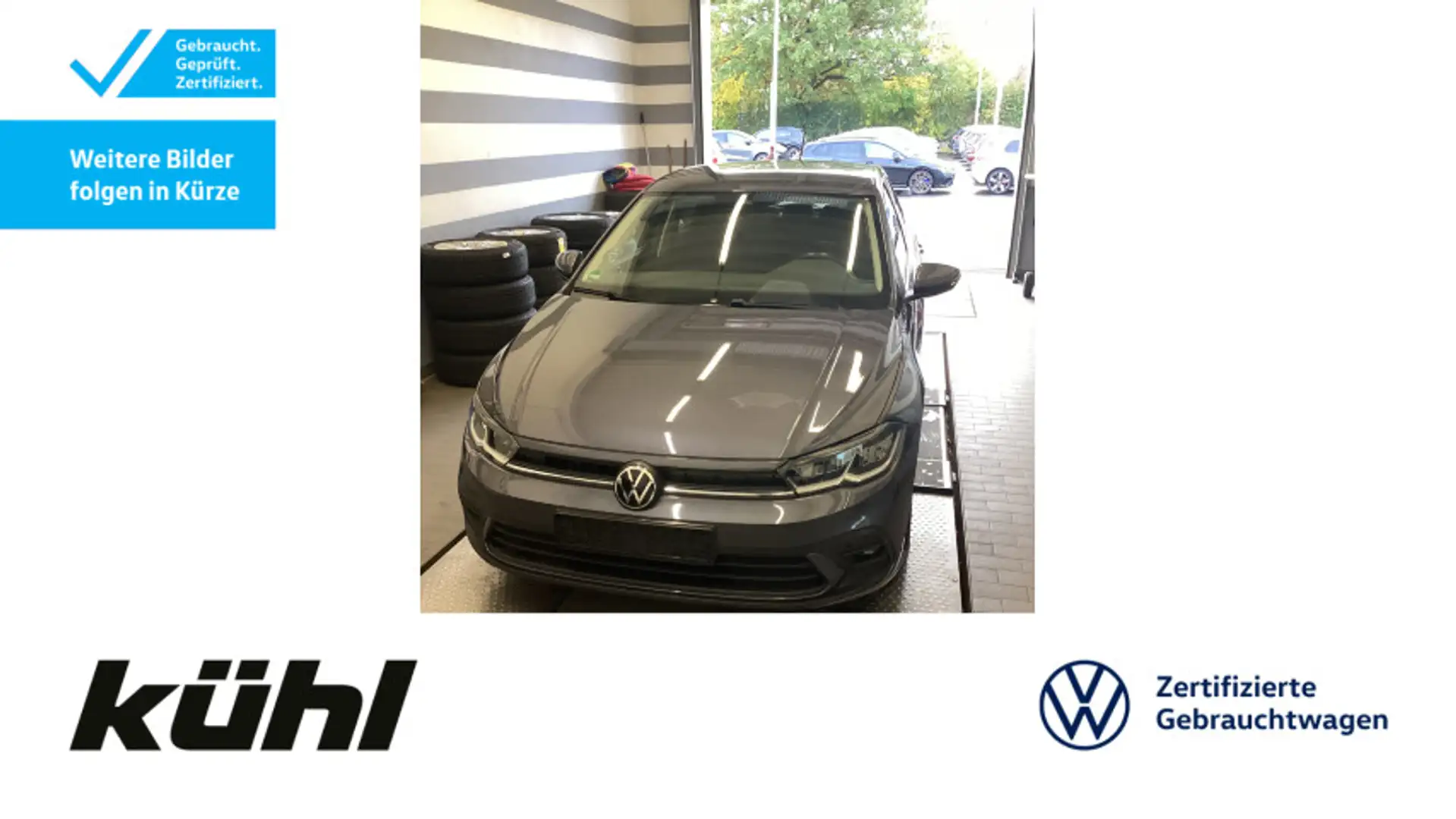 Volkswagen Polo VI 1.0 TSI Life LM15,IQ Drive Paket,SHZ., Grau - 1