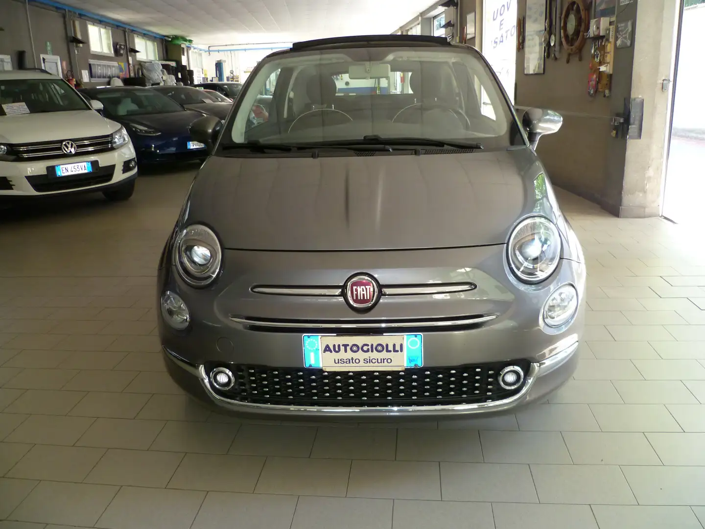 Fiat 500C 500C 1.2 Lounge 69cv my20 - OK NEOPATENTATO Grigio - 1