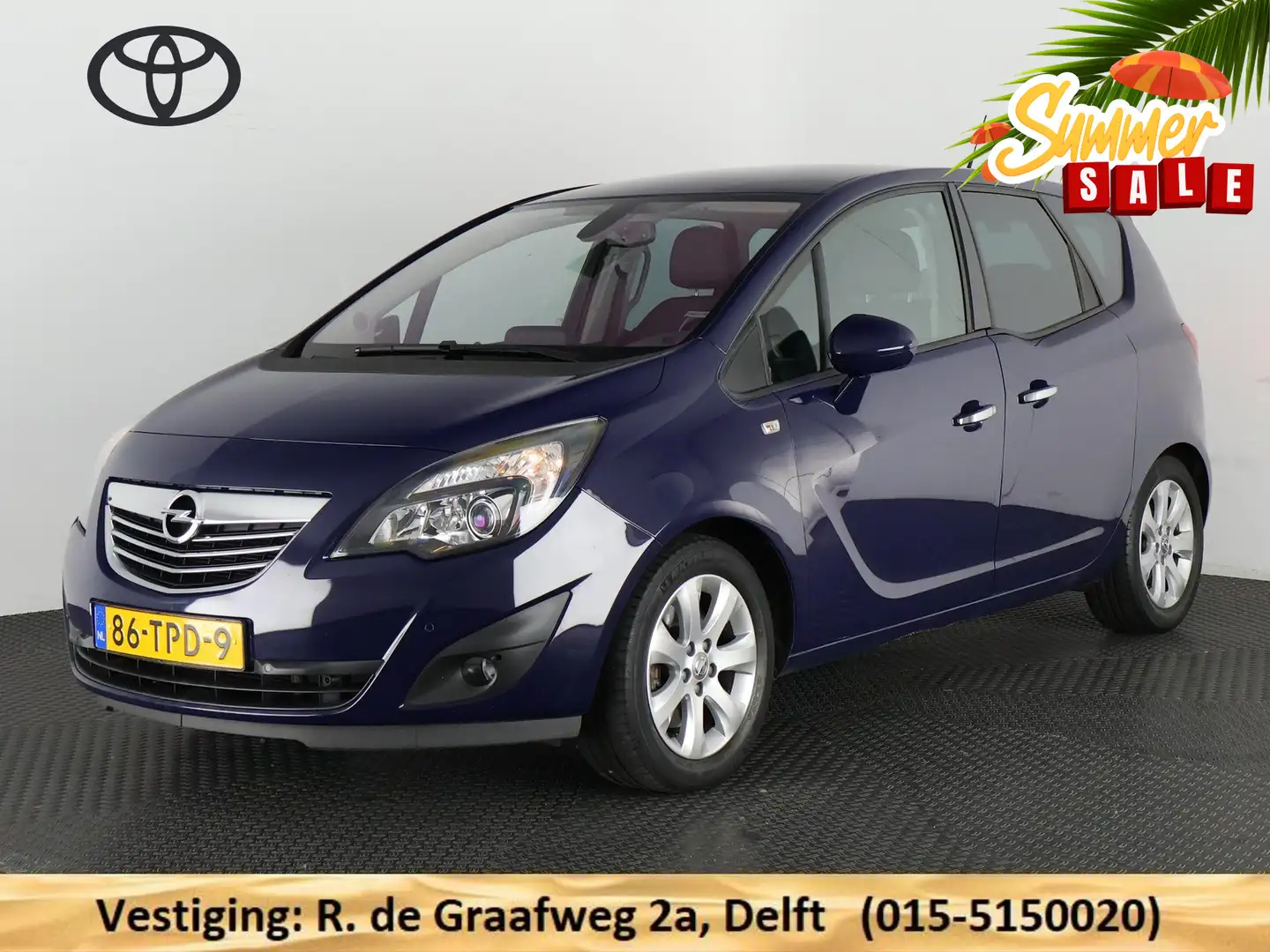 Opel Meriva 1.4 Turbo Cosmo | 1e eigenaar | Navigatie | Trekha Blauw - 1