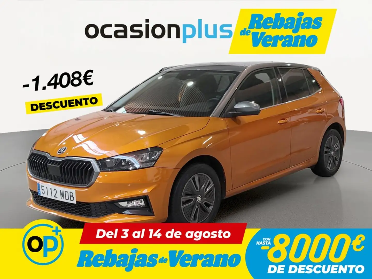Skoda Fabia 1.0 TSI Style 70kW Naranja - 1