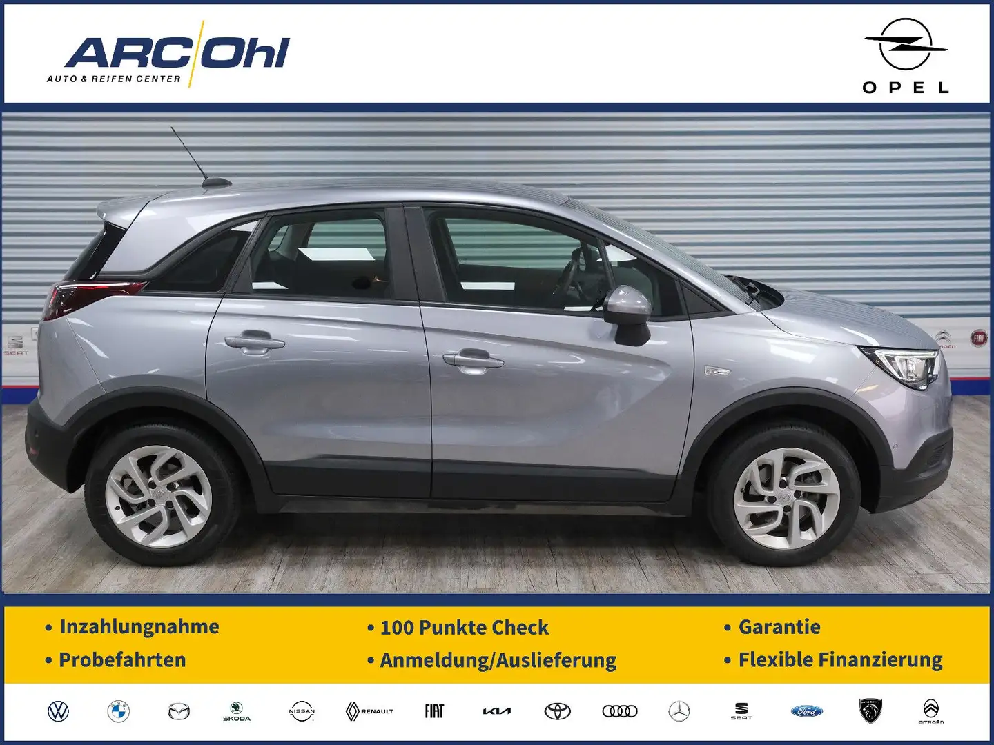 Opel Crossland X 1.2 Edition *NAVI/SHZ/PDC/RFK/AHK* Gris - 1