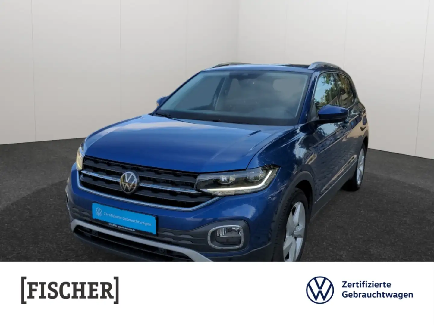 Volkswagen T-Cross 1.0TSI DSG Style LED AHK Carplay SHZ Rear View ACC Blau - 1