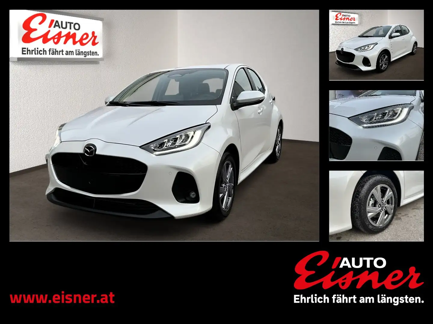 Mazda 2 15 Exclusive-Line AUT Akustikglas Facelift LED Weiß - 1