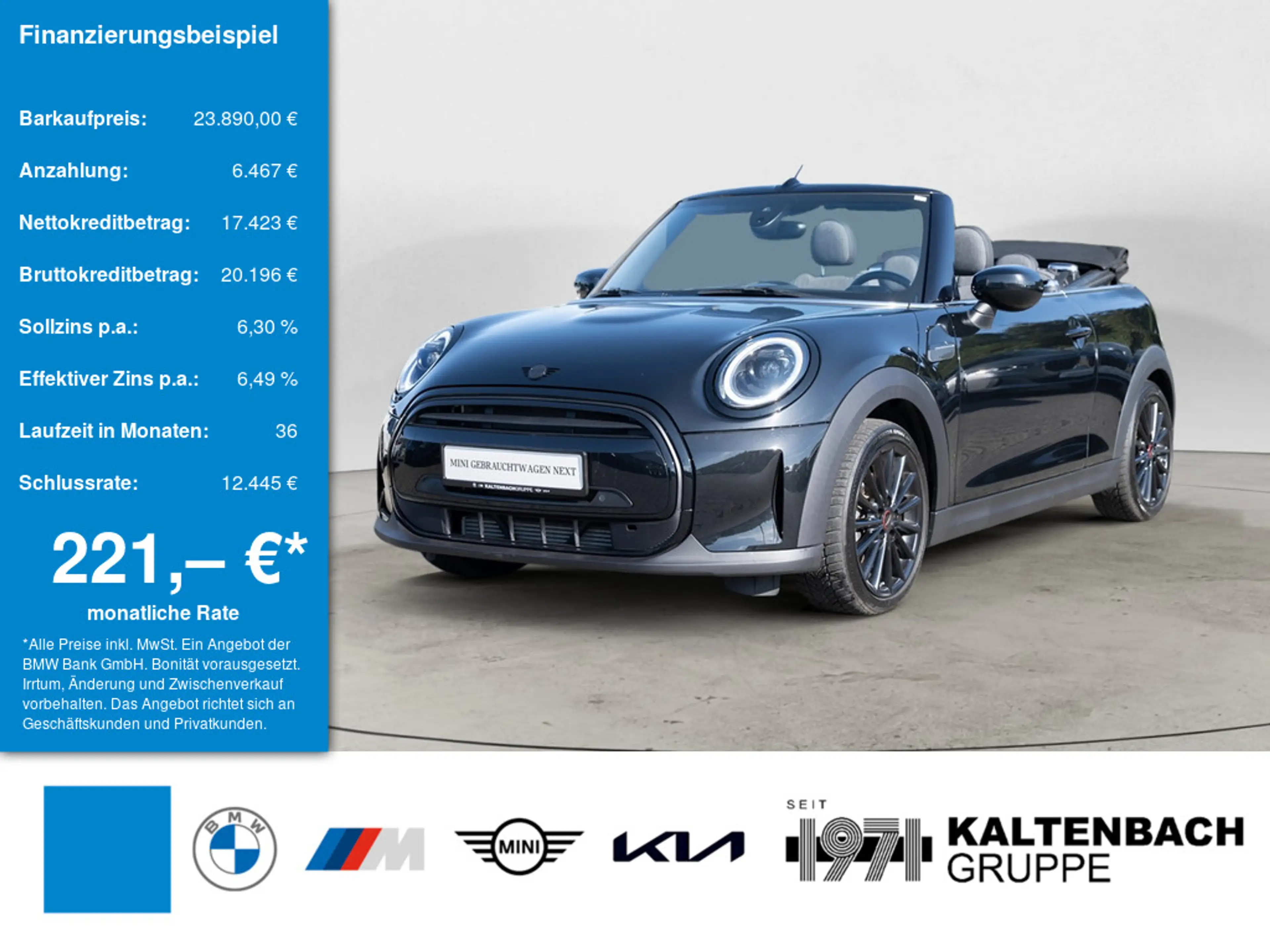 MINI Cooper Cabrio Classic Trim FACEL. LED SHZ PDC