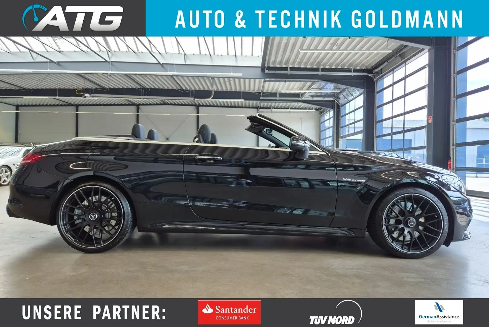 Mercedes-Benz C 63 AMG CABRIOLET LEDER BURMESTER MEMORY Zwart - 1