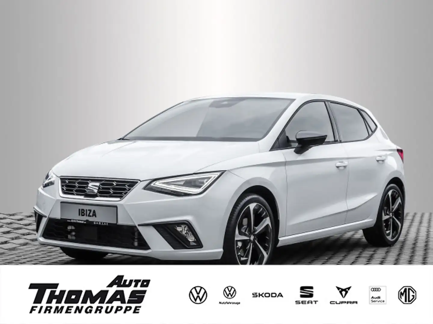 SEAT Ibiza FR 1.0 TSI KESSY+LED+DINAMICA+NAVIGATION Weiß - 1