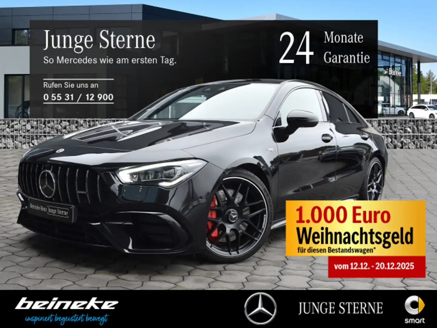 Mercedes-Benz CLA 45 AMG Mercedes-AMG CLA 45 S 4M Pano Multib. 360° Distr Schwarz - 1