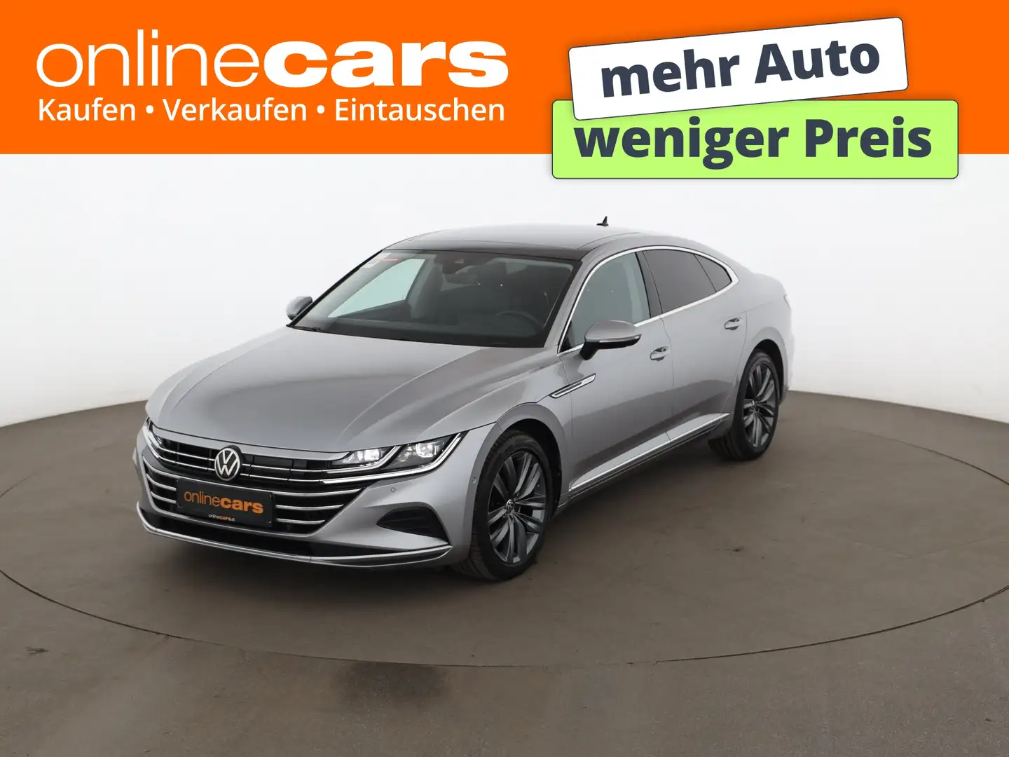 Volkswagen Arteon 1.4 TSI Elegance Aut LED 360-CAM SKY AHK Silber - 1